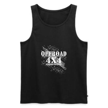 Offroad 4X4 experience - Men's Premium Organic Tank Top - black - Front - AI Model Male 178 light (178cm)