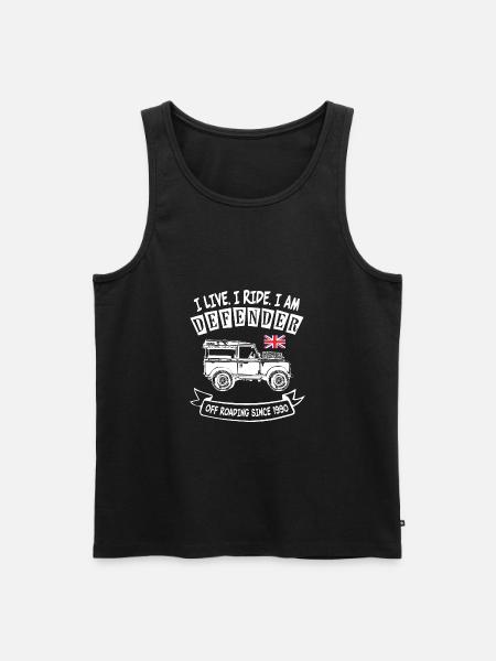 Landy Defender Life - Men's Premium Organic Tank Top - black