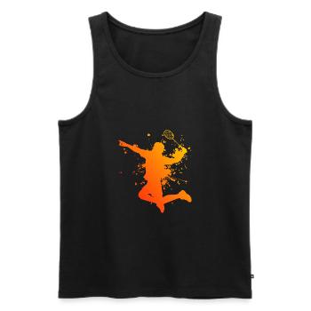 Badminton Badminton Joueur De Badminton Squash Badminton - Débardeur bio Premium Homme - noir - Devant - Michal (187cm)