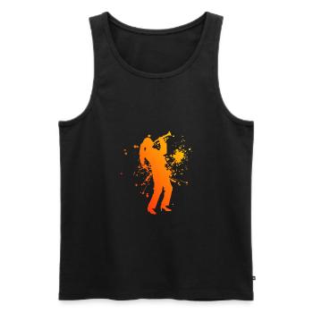 Women's Trumpet Trumpet Player Trumpet Player - Men's Premium Organic Tank Top - black - Front - Michal (187cm)