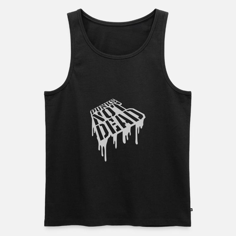 Citer des punks pas morts - Débardeur bio Premium Homme - noir