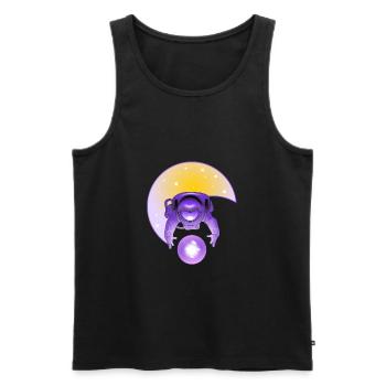 Exploring A New Galaxy - Men's Premium Organic Tank Top - black - Front - Michal (187cm)