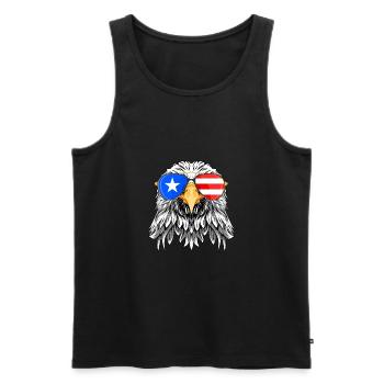 Porto Rico - Débardeur bio Premium Homme - noir - Devant - Michal (187cm)