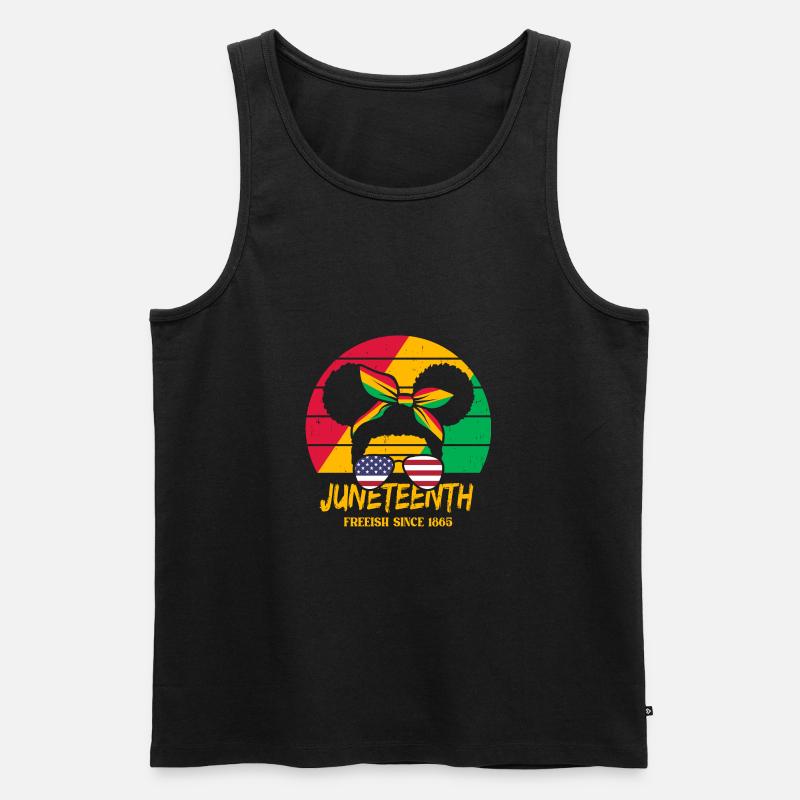 Juneteenth - Débardeur bio Premium Homme - noir