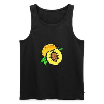 apricots apricot veggie vegetables fruits8 - Men's Premium Organic Tank Top - black - Front - AI Model Male 178 light (178cm)
