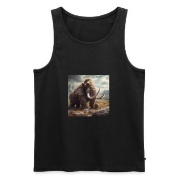 Mammoth - Men's Premium Organic Tank Top - black - Front - Michal (187cm)