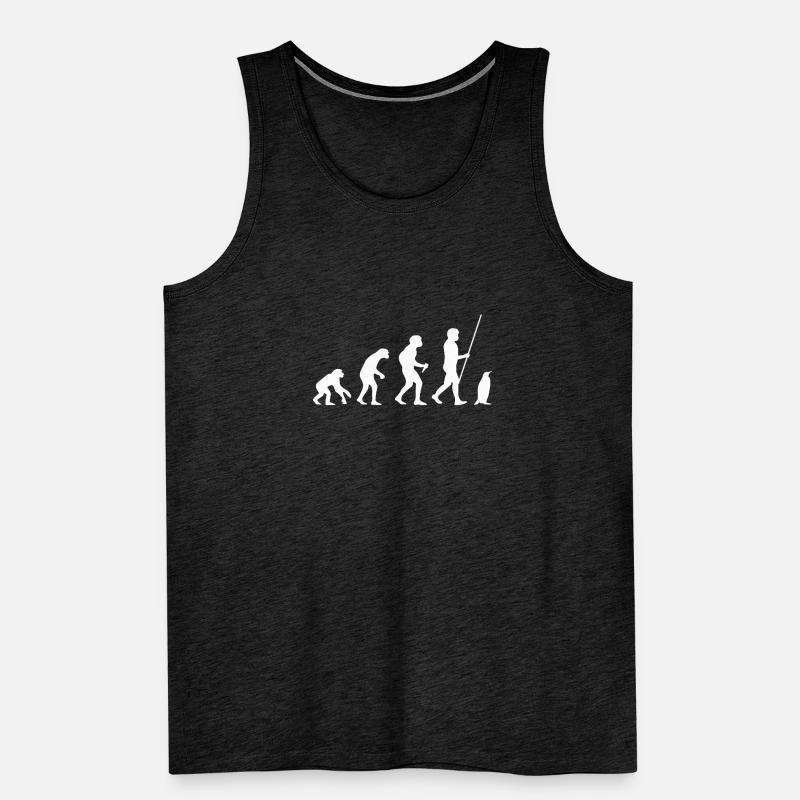 Pinguin Evolution Männer Premium Bio Tank Top
