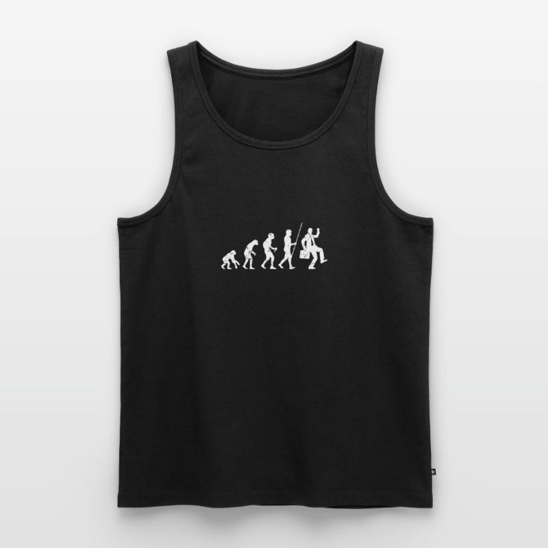 Work Evolution Work Office Clerk Men's Premium Organic Tank Top
