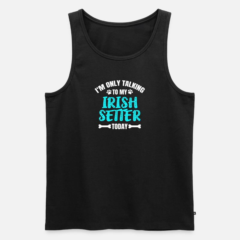 Irish Setter - Männer Premium Bio Tank Top - Schwarz
