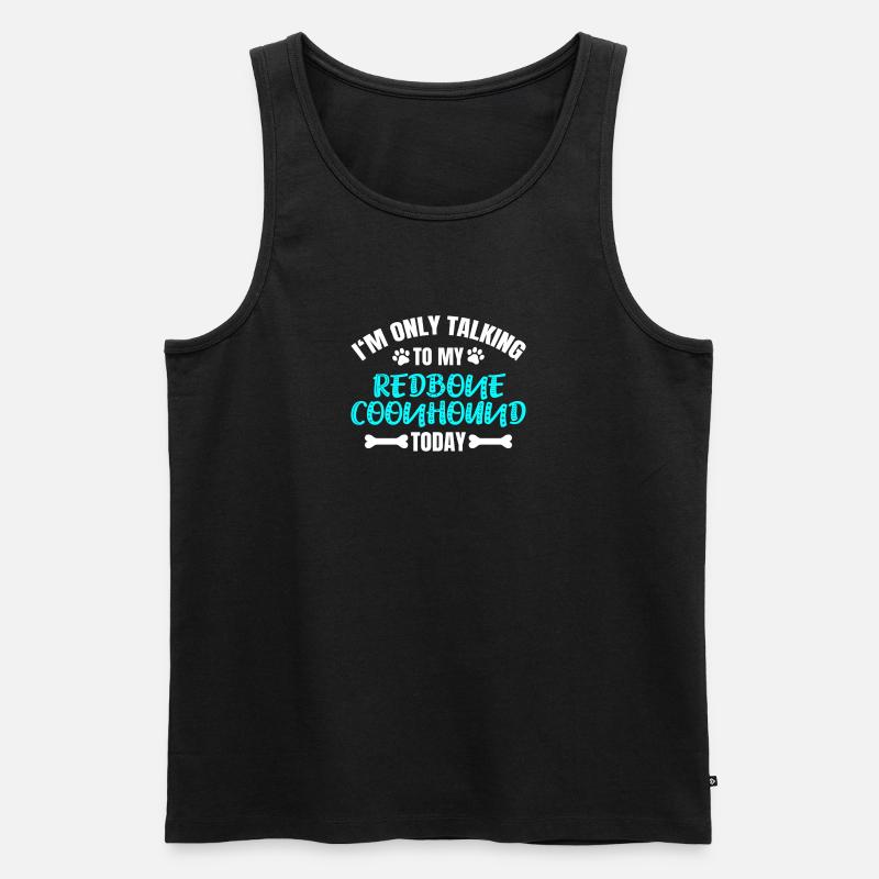 Redbone Coonhound - Männer Premium Bio Tank Top - Schwarz