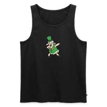 Schaf Dab Dabbing Tanz Hip Hop St Patricks Day - Männer Premium Bio Tank Top - Schwarz - Vorne - AI Model Male 178 light (178cm)