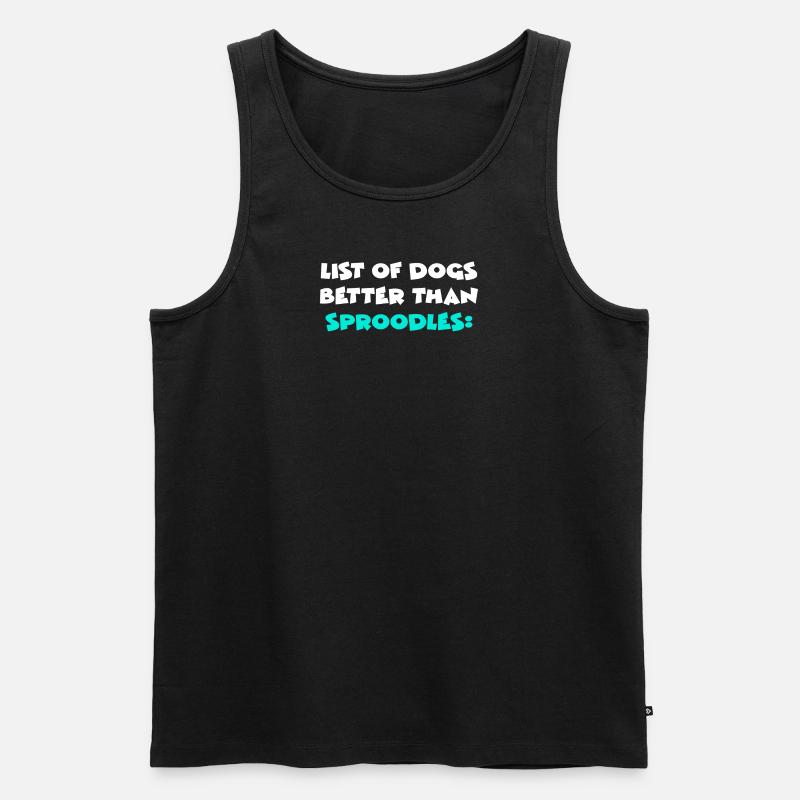 Sproodle - Männer Premium Bio Tank Top - Schwarz