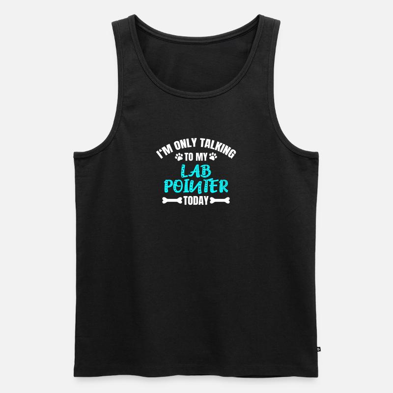 Lab Pointer - Männer Premium Bio Tank Top - Schwarz