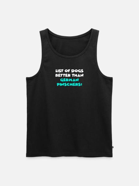 German Pinscher - Men's Premium Organic Tank Top - black