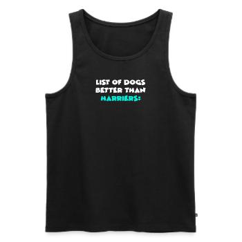 Harrier - Männer Premium Bio Tank Top - Schwarz - Vorne - AI Model Male 178 light (178cm)