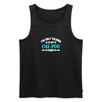 Chi-Poo - Débardeur bio Premium Homme - noir - Devant - Michal (187cm)