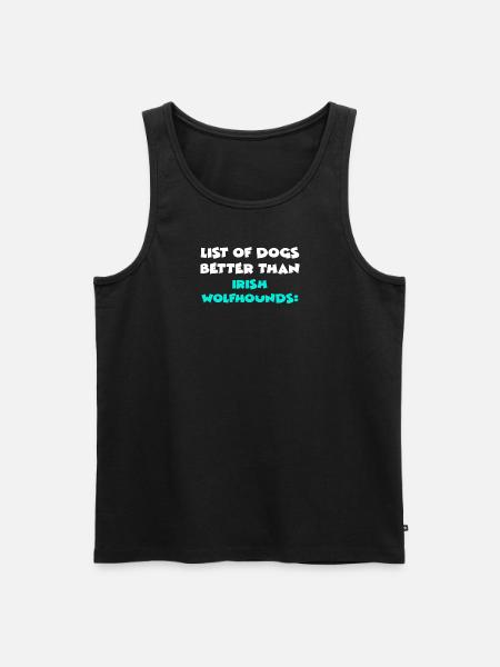 Irish Wolfhound - Débardeur bio Premium Homme - noir