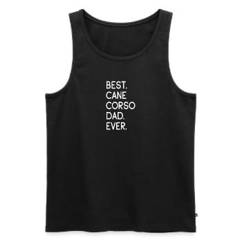 Cane Corso Italiano - Men's Premium Organic Tank Top - black - Front - AI Model Male 178 light (178cm)