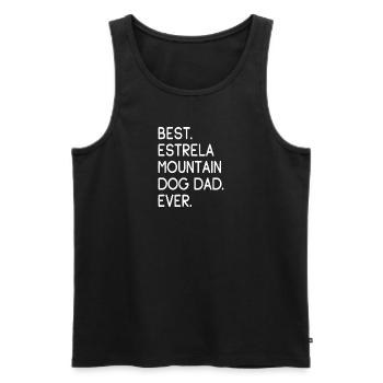 Estrela Mountain Dog Cão da Serra da Estrela - Männer Premium Bio Tank Top - Schwarz - Vorne - AI Model Male 178 light (178cm)