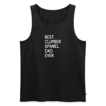 Clumber Spaniel - Men's Premium Organic Tank Top - black - Front - AI Model Male 178 light (178cm)