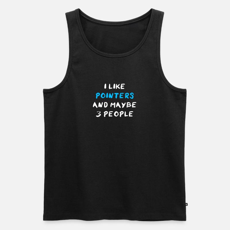 Pointer - Männer Premium Bio Tank Top - Schwarz