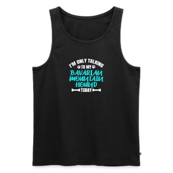 Bayerischer Gebirgsschweißhund - Männer Premium Bio Tank Top - Schwarz - Vorne - AI Model Male 178 light (178cm)