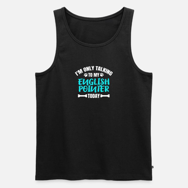 English Pointer - Männer Premium Bio Tank Top - Schwarz