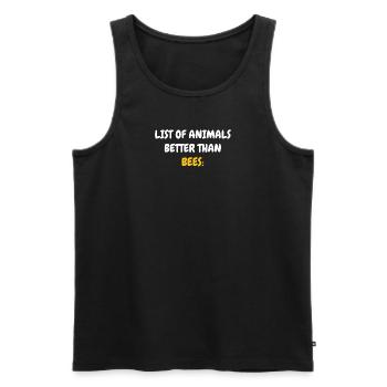 Bienen Imker Bienenfreund Ironie Lustiger Spruch - Männer Premium Bio Tank Top - Schwarz - Vorne - Michal (187cm)