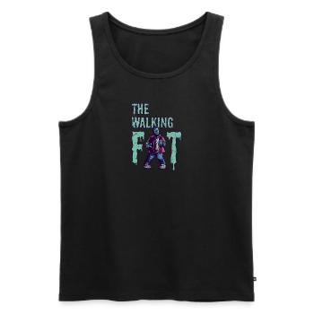 Fat Zombie - Men's Premium Organic Tank Top - black - Front - AI Model Male 178 light (178cm)