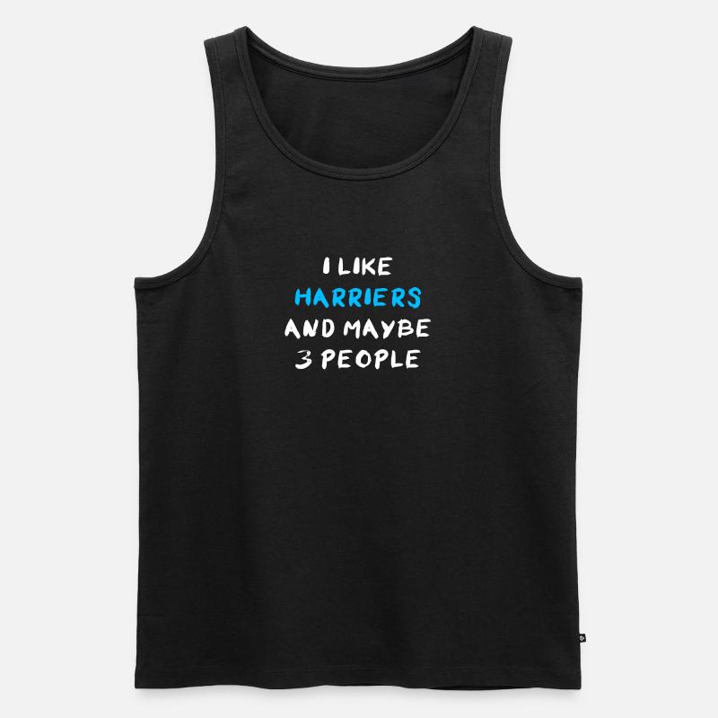 Harrier - Männer Premium Bio Tank Top - Schwarz