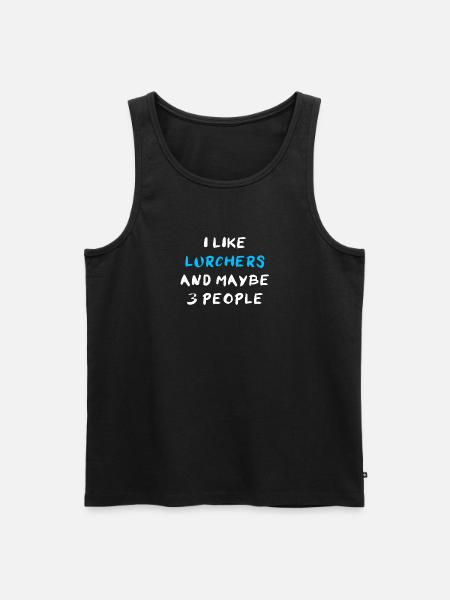 Lurcher - Männer Premium Bio Tank Top - Schwarz