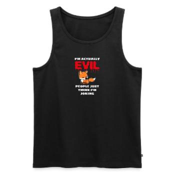 Bad Vixen - Men's Premium Organic Tank Top - black - Front - AI Model Male 178 light (178cm)