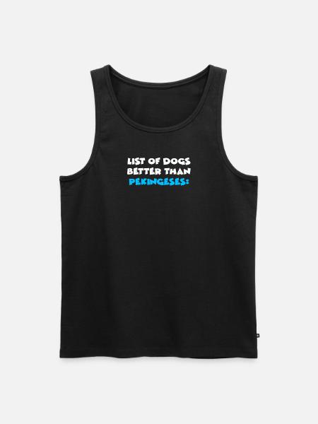 Pekingese - Men's Premium Organic Tank Top - black