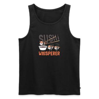 Japanese Food Lover Sushi Whisperer Sushi - Männer Premium Bio Tank Top - Schwarz - Vorne - AI Model Male 178 light (178cm)