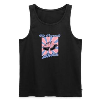 Rollerskater My Shoes Rollschuh Disco - Männer Premium Bio Tank Top - Schwarz - Vorne - AI Model Male 178 light (178cm)