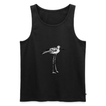 Vogel - Männer Premium Bio Tank Top - Schwarz - Vorne - Michal (187cm)