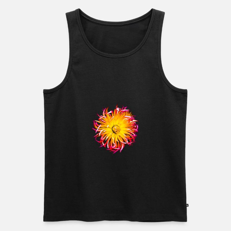 Blume bund - Männer Premium Bio Tank Top - Schwarz
