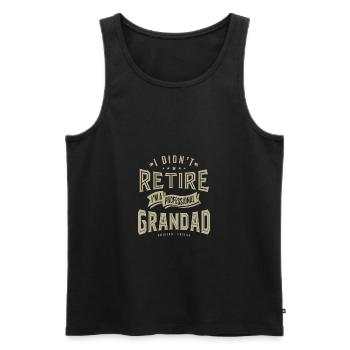 Grand-père professionnel - Débardeur bio Premium Homme - noir - Devant - Michal (187cm)
