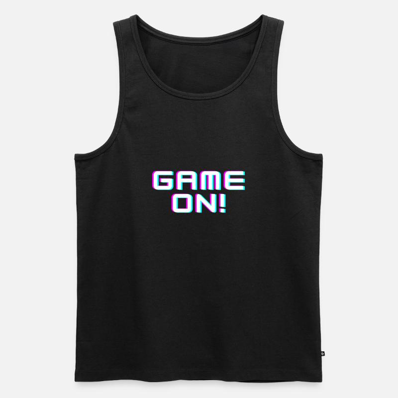 Game On - Männer Premium Bio Tank Top - Schwarz