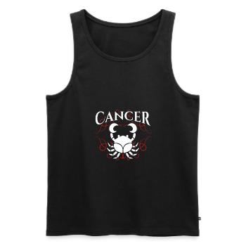 Krebs, Sternzeichen. Geschenk - Männer Premium Bio Tank Top - Schwarz - Vorne - Michal (187cm)