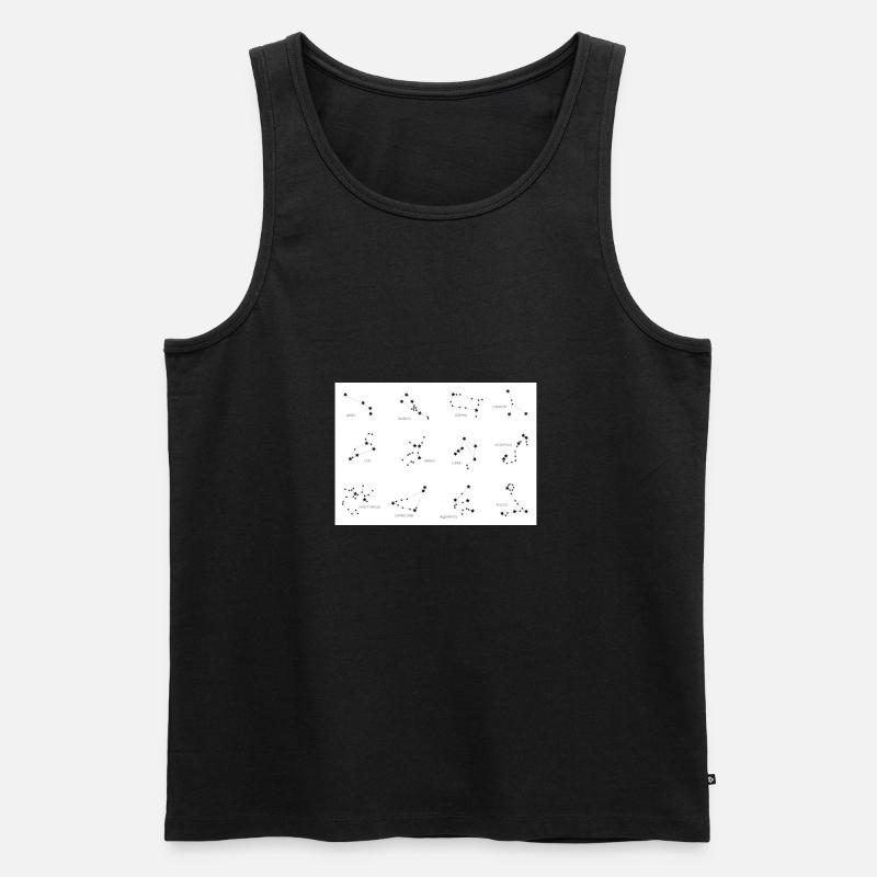 Sternzeichen - Männer Premium Bio Tank Top - Schwarz