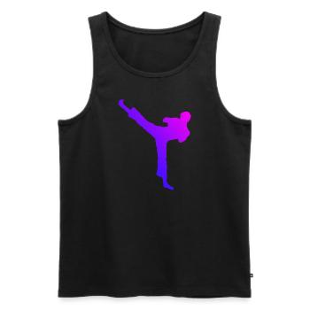 Kickboxing Kickboxer Femmes Kickboxing - Débardeur bio Premium Homme - noir - Devant - Michal (187cm)