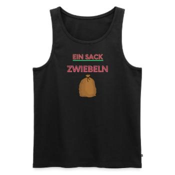 Ein Sack Zwiebeln - Männer Premium Bio Tank Top - Schwarz - Vorne - AI Model Male 178 light (178cm)