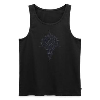 Anunnaki Mind Booster Illustrations Design - Men's Premium Organic Tank Top - black - Front - Michal (187cm)