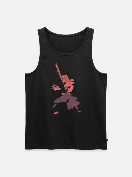 Kendo - Schwertkämpfer - Männer Premium Bio Tank Top - Schwarz