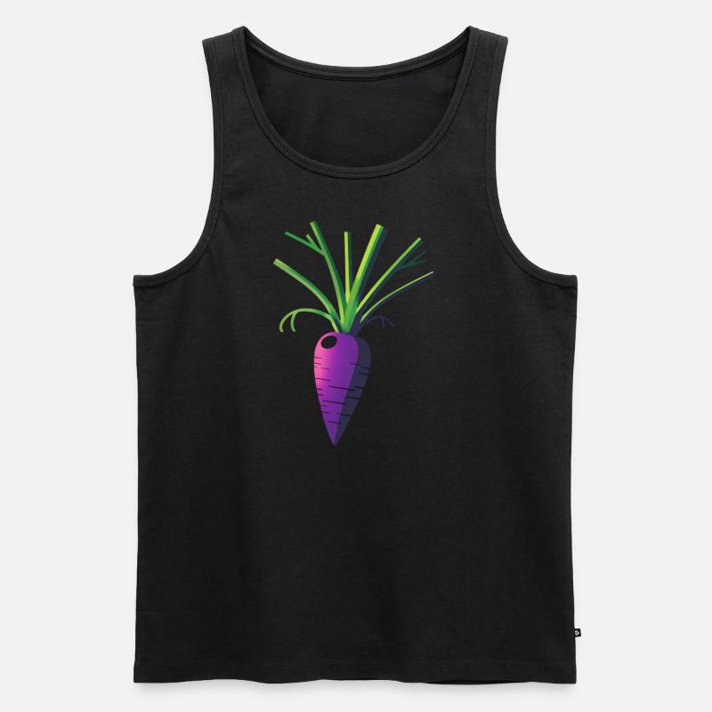 Karotte - Männer Premium Bio Tank Top - Schwarz