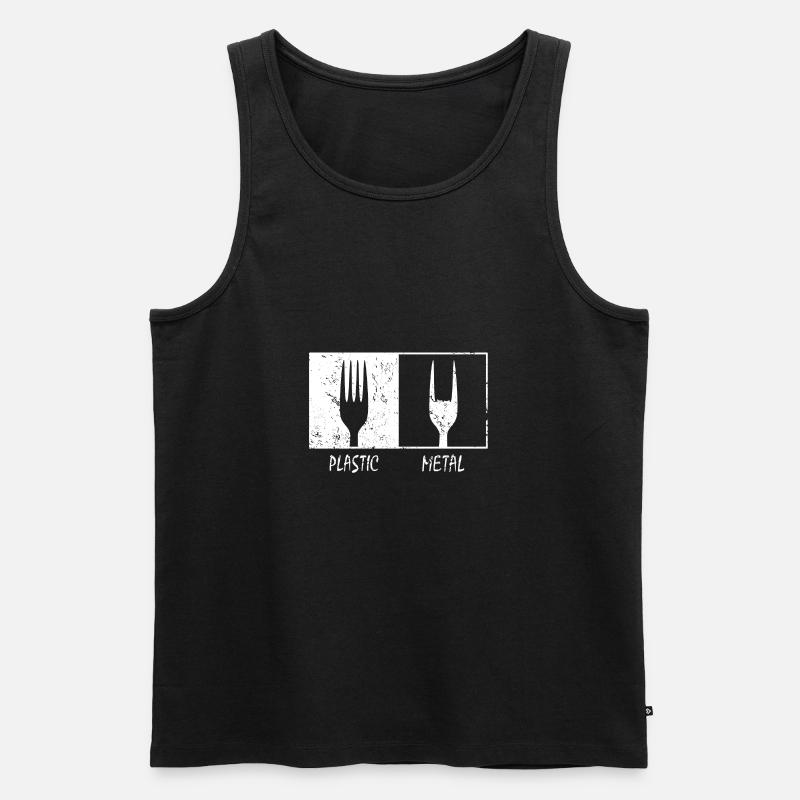Fork fork - Men's Premium Organic Tank Top - black