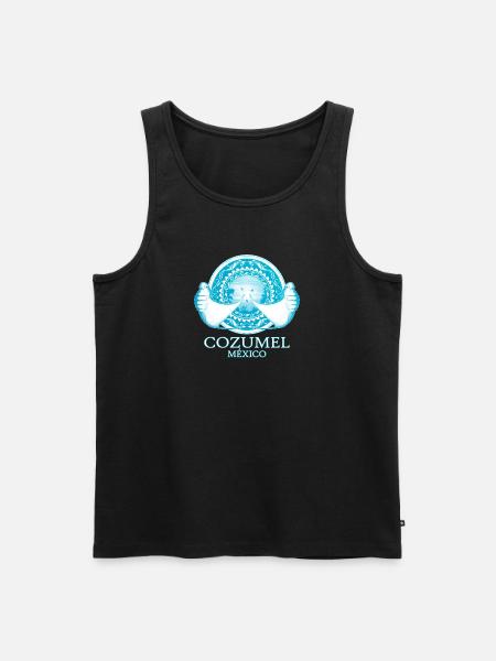 Manta rays Cozumel Mexico - Men's Premium Organic Tank Top - black