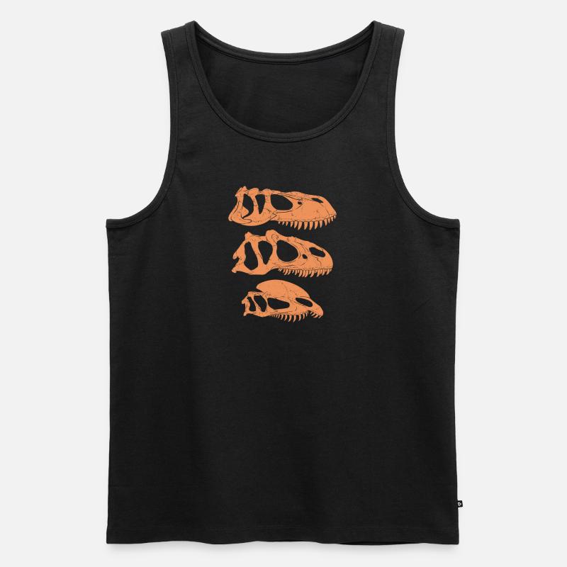 Torvosaurus Allosaurus Dilophosaurus - Männer Premium Bio Tank Top - Schwarz