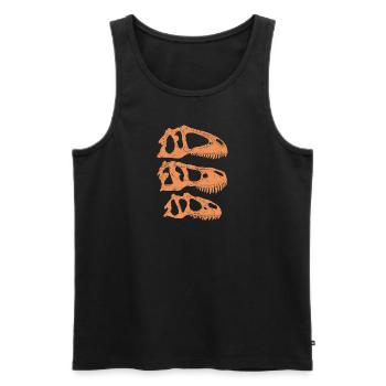 Giganotosaurus Tyrannosaurus Rex Allosaurus - Männer Premium Bio Tank Top - Schwarz - Vorne - AI Model Male 178 light (178cm)